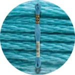 DMC Mouliné Spécial 25, Blå/Lilla nuancer 0807