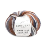 Katia Concept Paradise Merino 505 Ecru-Brun-Grå-Mørkegrå