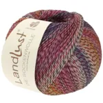 Lana Grossa Landlust Die Sockenwolle 219 Ecru/Vinrød/Pink/Lilla/Rosa/Æggegul/Violblå