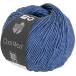 Lana Grossa Cool Wool Mélange 1427 Blå meleret