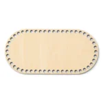 LindeHobby Taskebund, Oval, Krydsfiner 25x12 cm