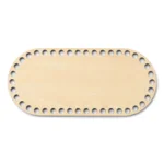 LindeHobby Taskebund, Oval, Krydsfiner 22x10 cm