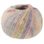 Lana Grossa Cassata 06 Natur/gul/orange/laks/rosa/sart lilla/turkis