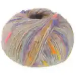 Lana Grossa Cassata 12 Lysegrå/violet/safirblå/sart gul/grårosa/fersken