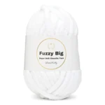 LindeHobby Fuzzy Chenille BIG 01 Hvid
