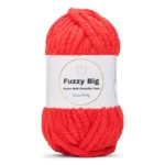 LindeHobby Fuzzy Chenille BIG 11 Blodrød