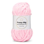LindeHobby Fuzzy Chenille BIG 04 Babylyserød (Lys)