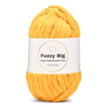 LindeHobby Fuzzy Chenille BIG 47 Gyldengul