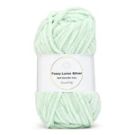 LindeHobby Fuzzy Chenille Silver Lurex 03 Mintgrøn