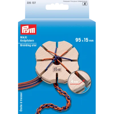 Prym Knyttestjerne, træ, maxi (95 mm)