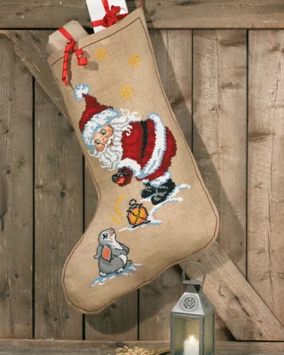 Broderikit Nisse & Kanin 60 x 84 cm