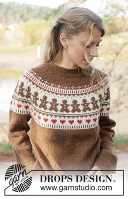 262-38 Cookie Parade Sweater by DROPS Design
