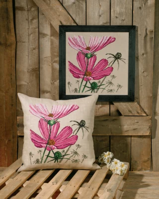 Broderikit Marguerit 60 x 60 cm