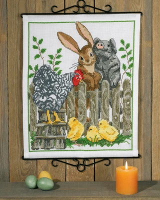 Broderikit Nye venner B5211/40 40 x 49 cm