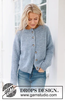 Foggy Autumn Cardigan by DROPS Design
