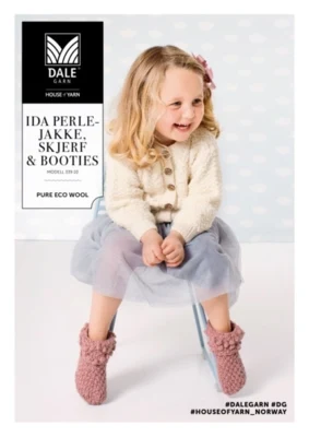 DG339-10 Ida Perlejakke, Skjerf & Booties