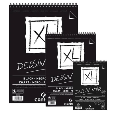 XL Dessin Noir Skitsepapirsblok