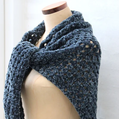 Go Handmade Granny Sjal Bohéme Velvet Double