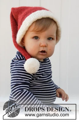36-12 Sleepy Santa Hat by DROPS Design