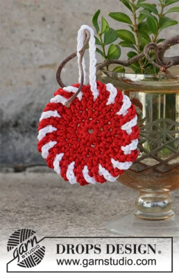 0-1477 Christmas Candy Ornament by DROPS Design