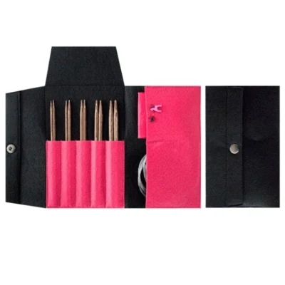 Sort/Pink Etui