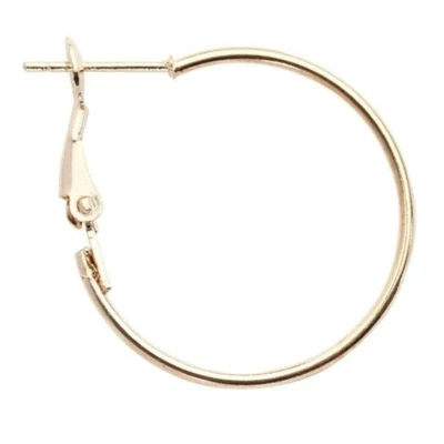 Ørering, 25 mm, Forgyldt, 8 stk.