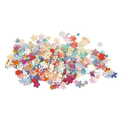 Pailletter, Blomstermotiver, 10 g