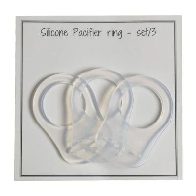 Go Handmade Silicone O-ring med Adapter (3 stk), Transparent