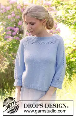 230-48 Lost in the Sky Top by DROPS Design