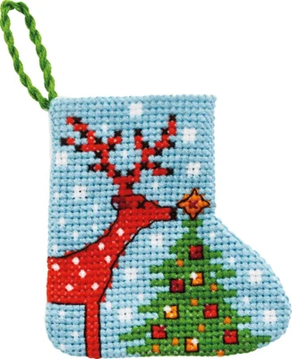 Broderikit Rensdyr 7 x 7 cm