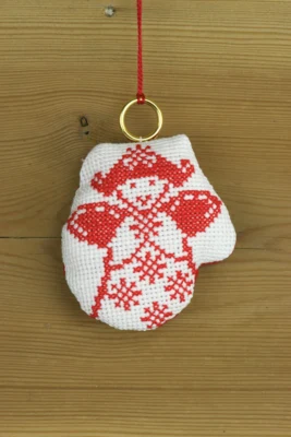 Broderikit Vante m/engel 8 x 8 cm