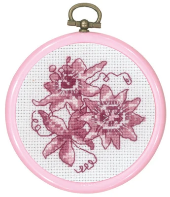 Broderikit Rosa Passiflora 8 Ø cm