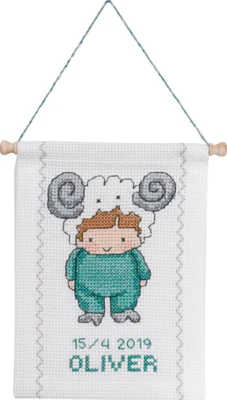 Broderikit Vædder B 5129/18 18 x 25 cm