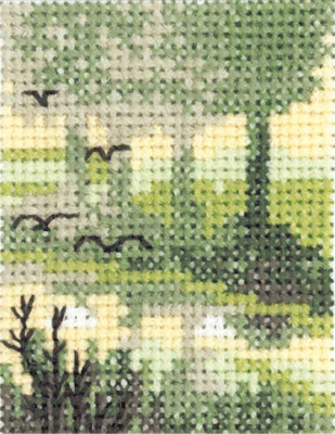Broderikit Fugle 5 x 6,5 cm